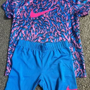 Nike Blue and Pink Dri-FIT Apparel
